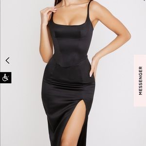 Black corset House of CB dress